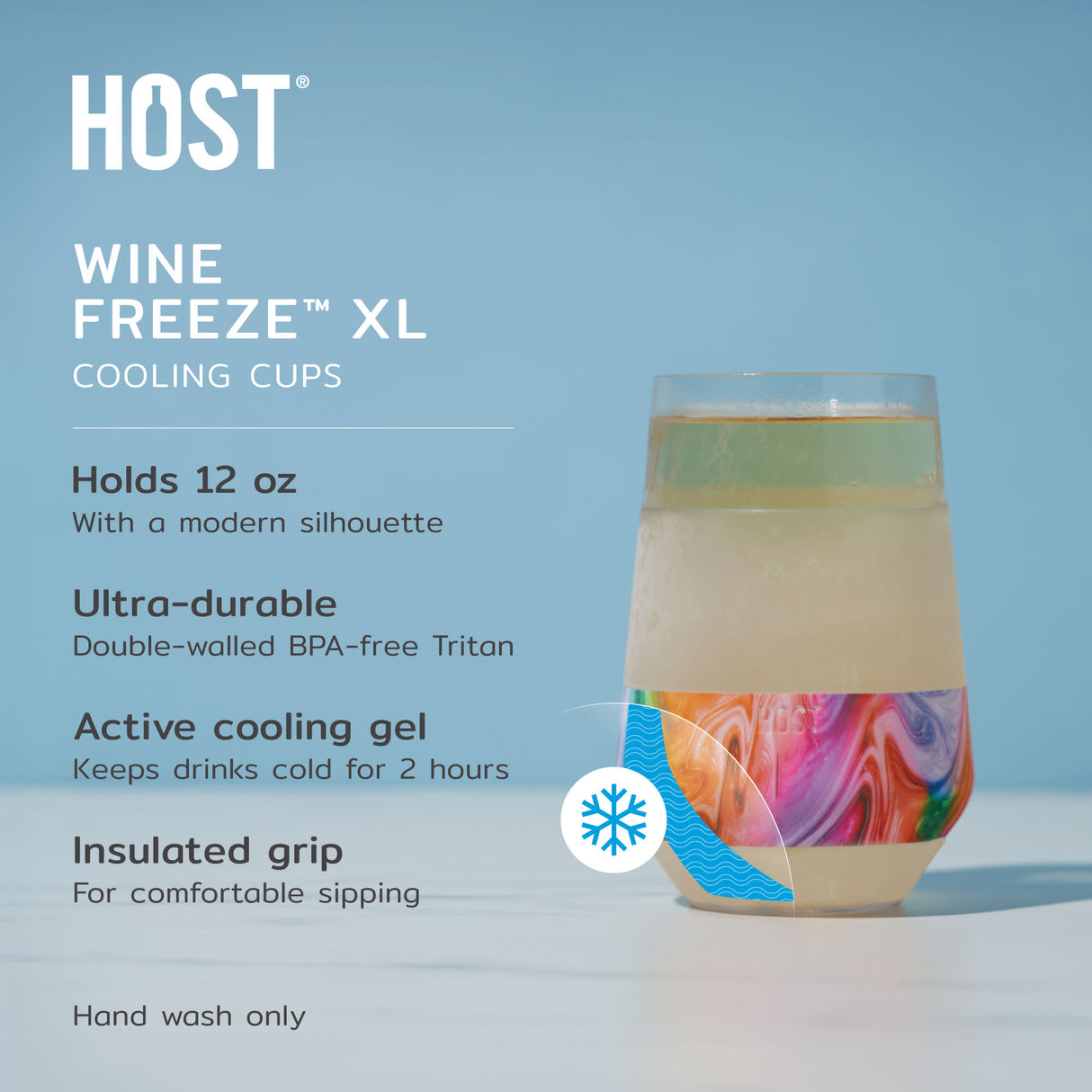 Wine FREEZE XL Cooling Cup in Unicorn