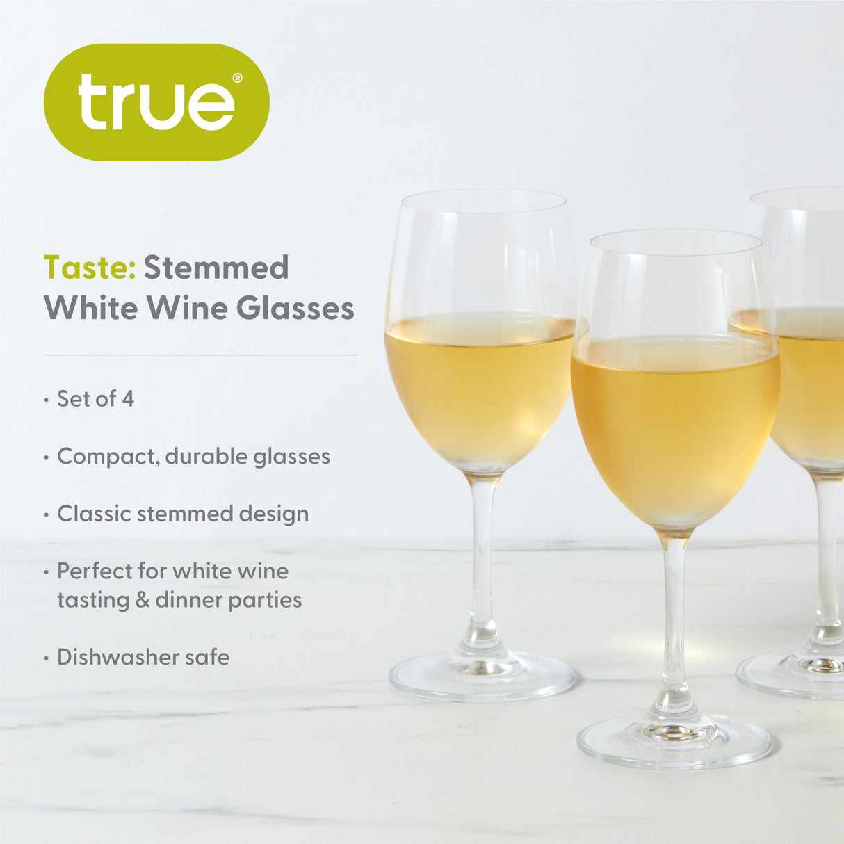 Estate 14 oz White Wine Tasting Glass, Set of 4