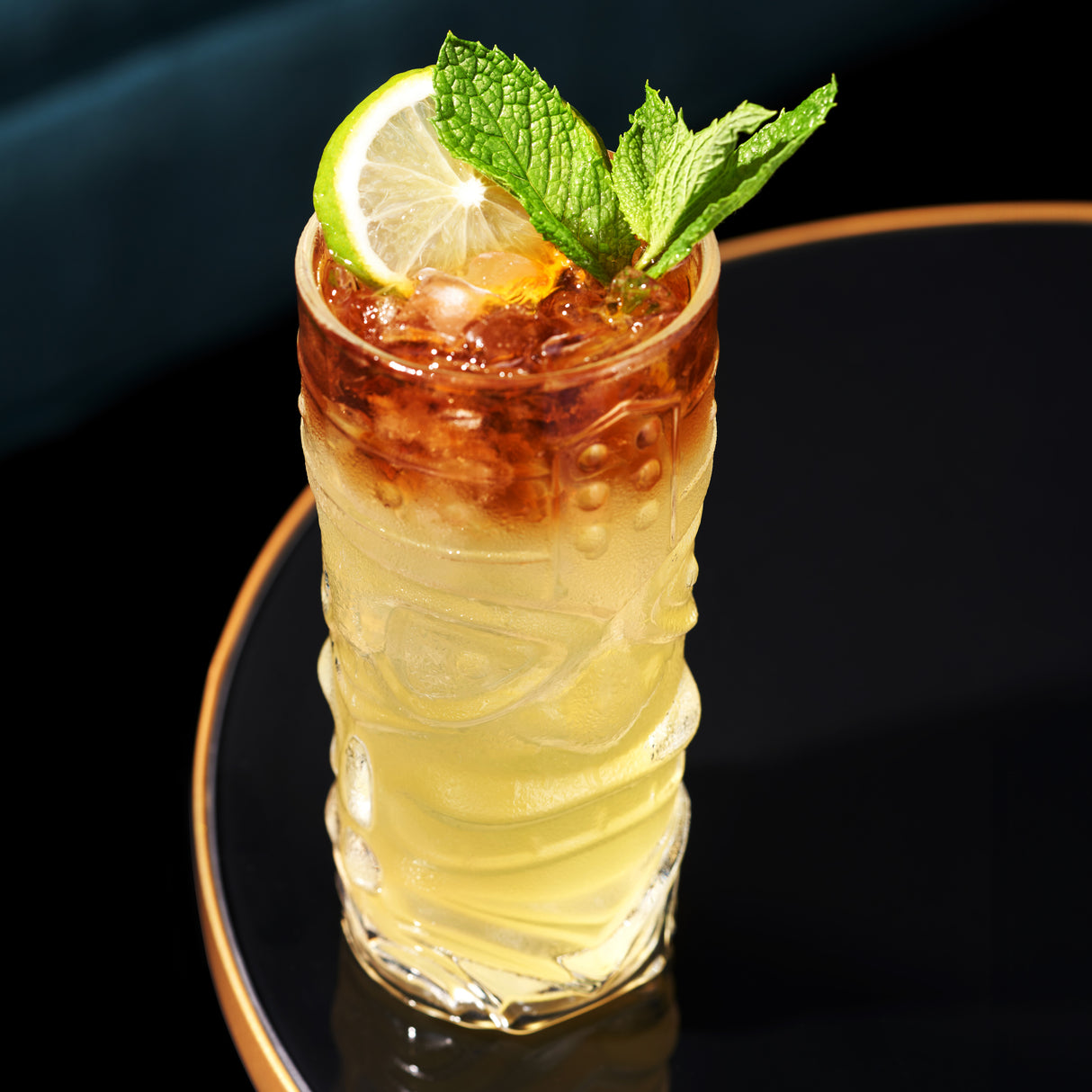 Pacific Crystal Tiki Glasses, Set of 2