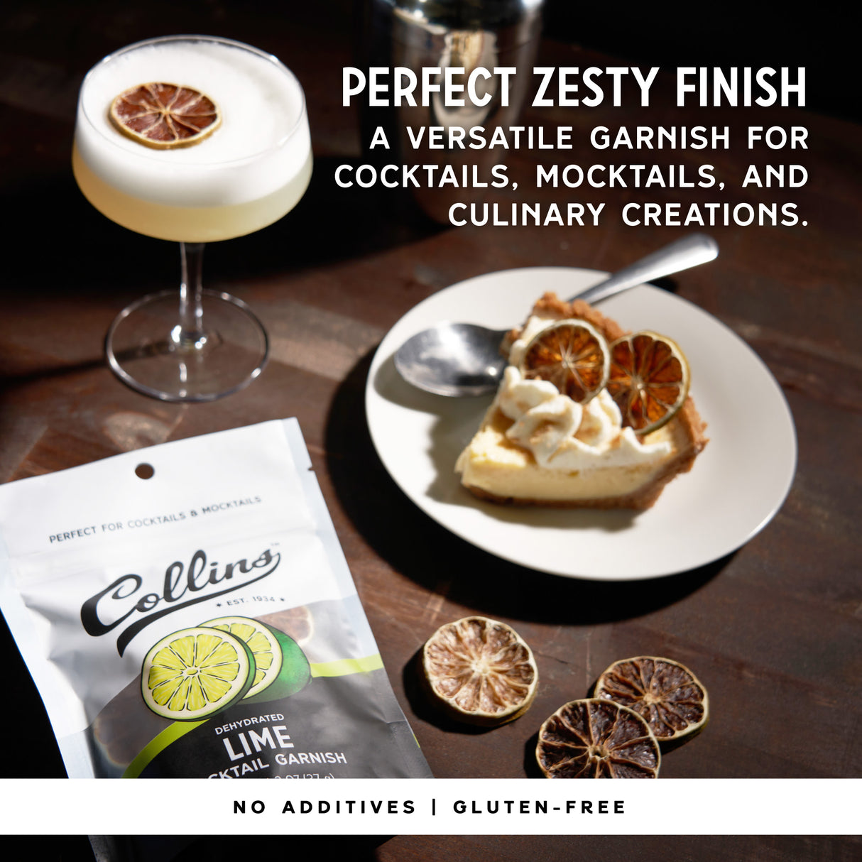 Dehydrated Lime Cocktail Garnish, 1.3 oz