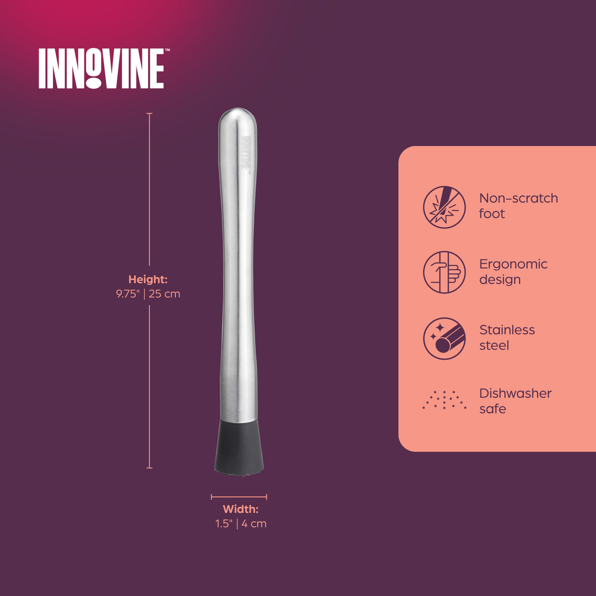 Stainless Steel Muddler