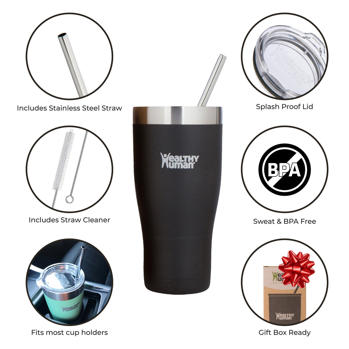The Cruiser Tumbler in Gray, 32 oz