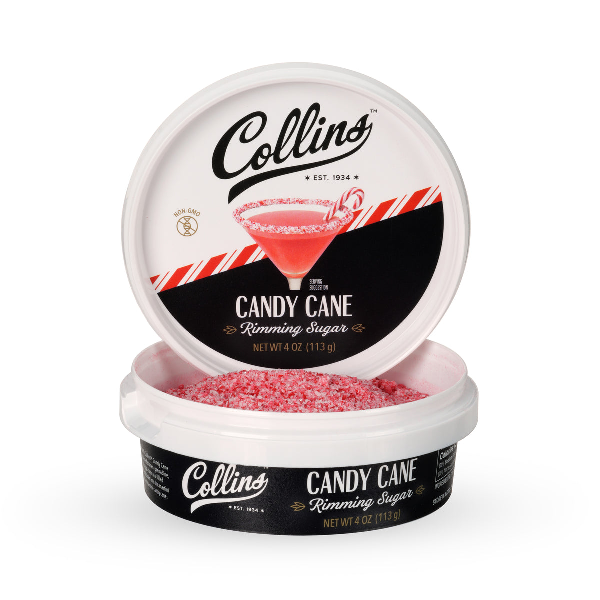 Candy Cane Rimming Sugar, 4 oz