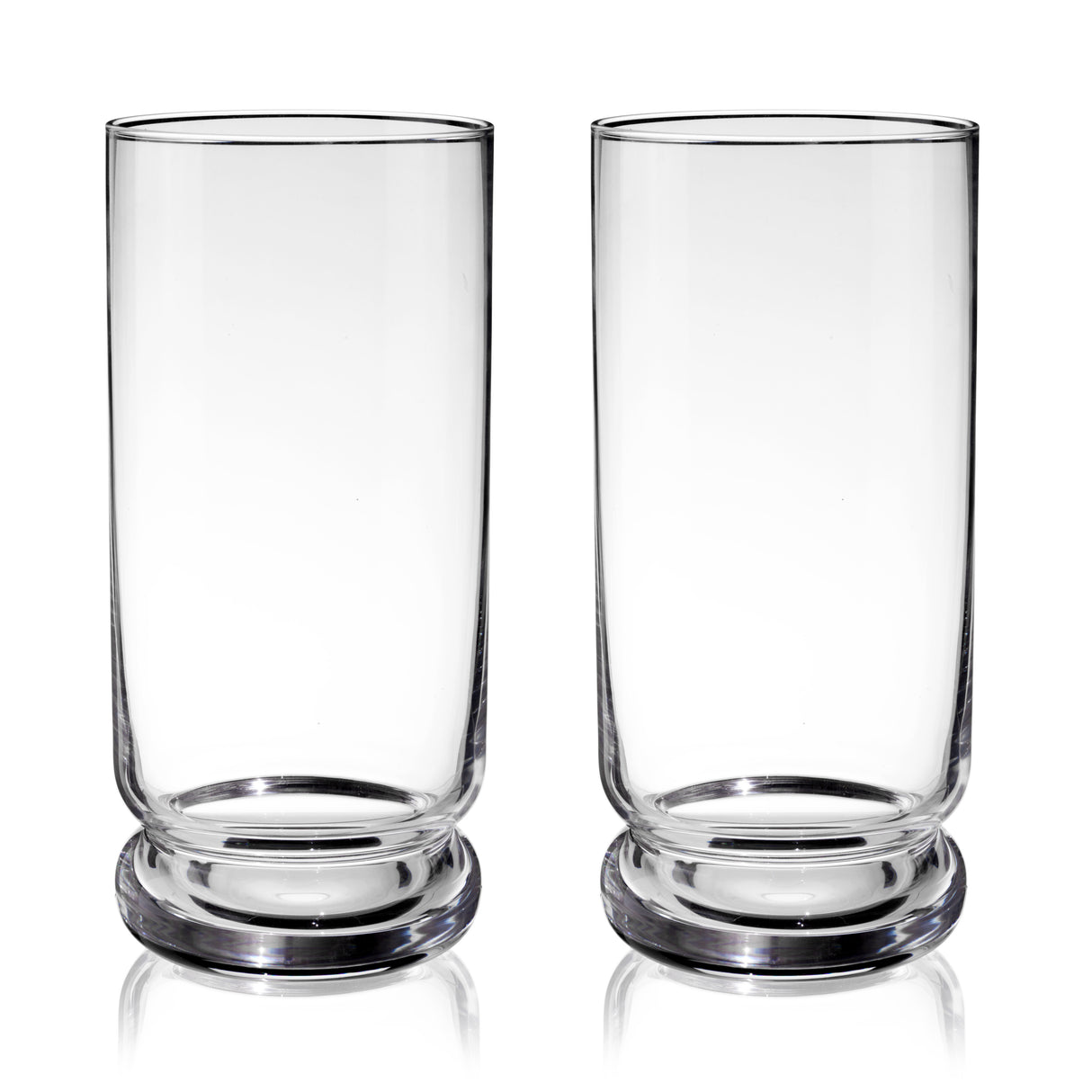 Mercury Crystal Highball Glasses, Set of 2