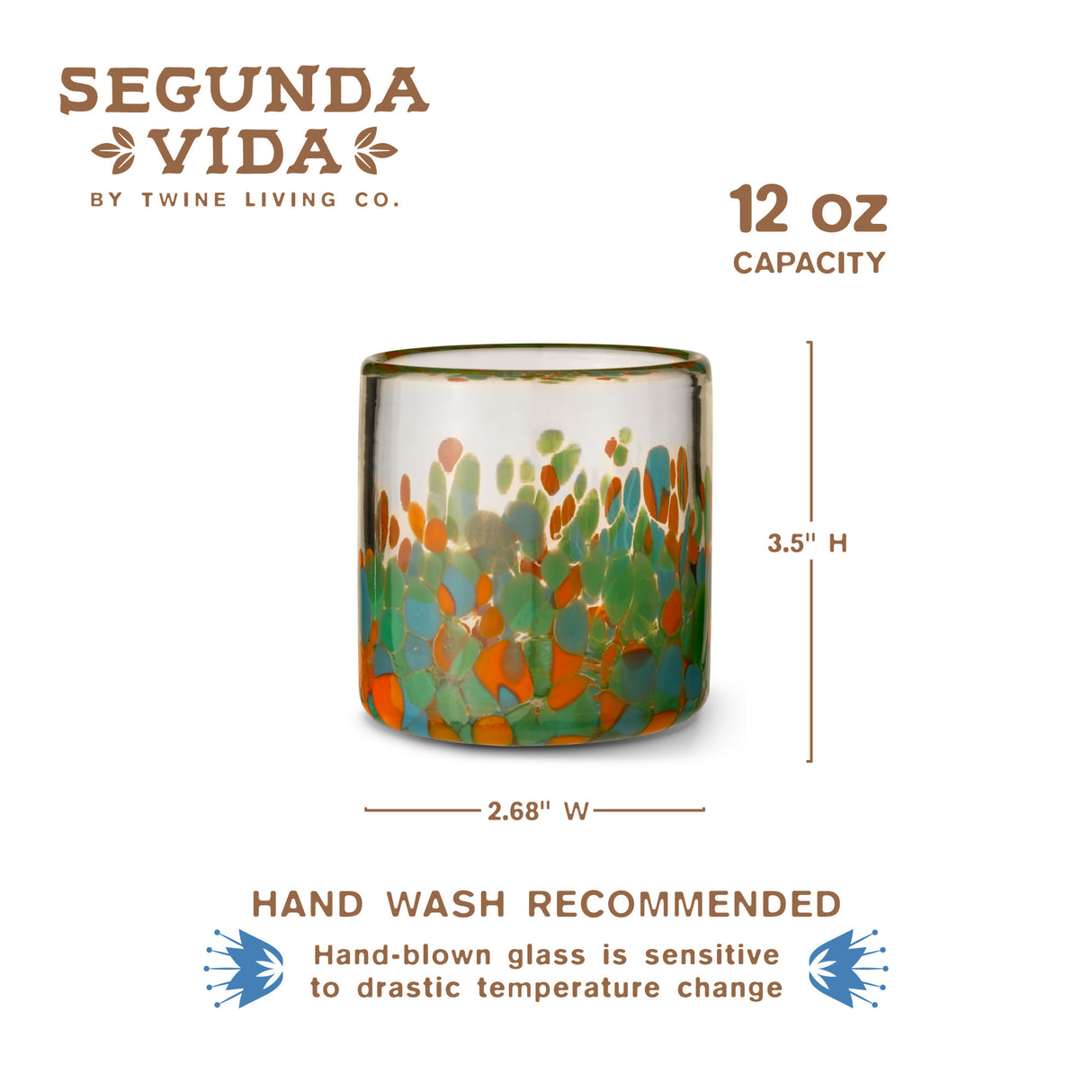 Segunda Vida Viajar Short Tumblers, Set of 2