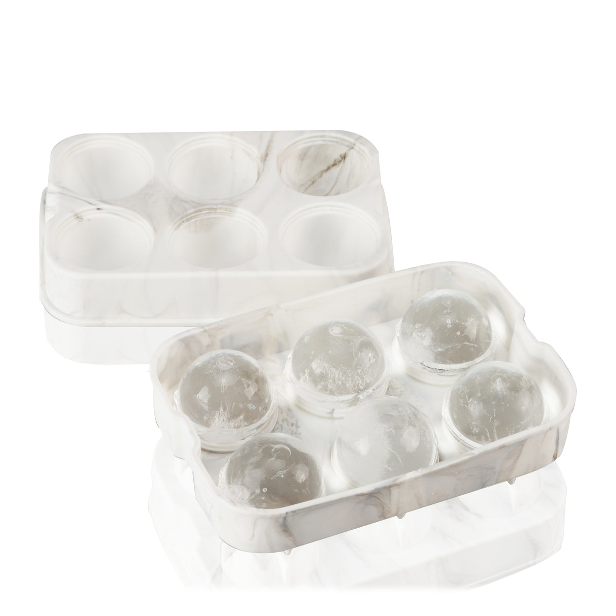 Silicone 2" Ice Sphere Mold in Marble