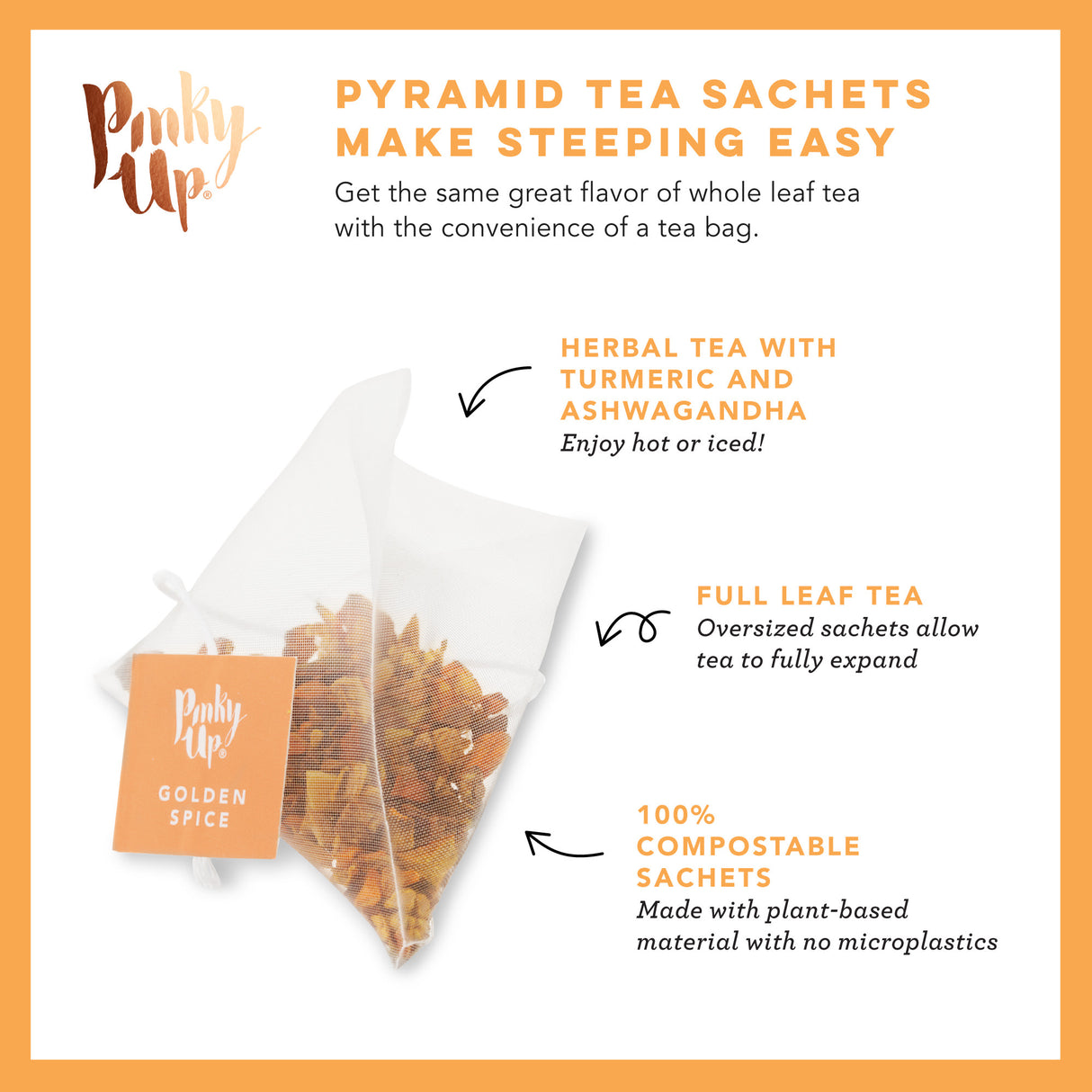 Golden Spice Herbal Tea, 15 Sachets