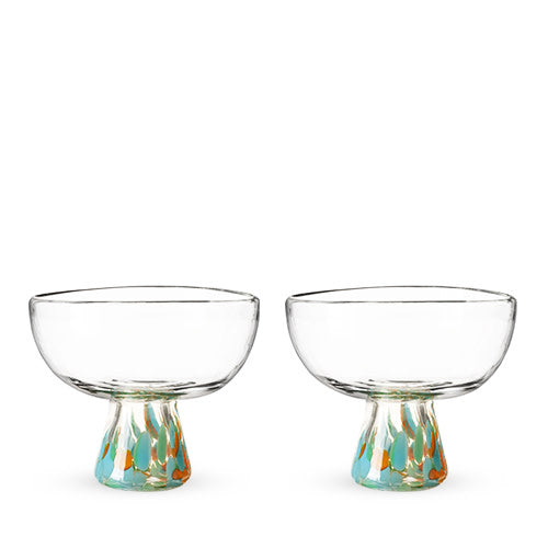 Segunda Vida Viajar Margarita Glasses, Set of 2