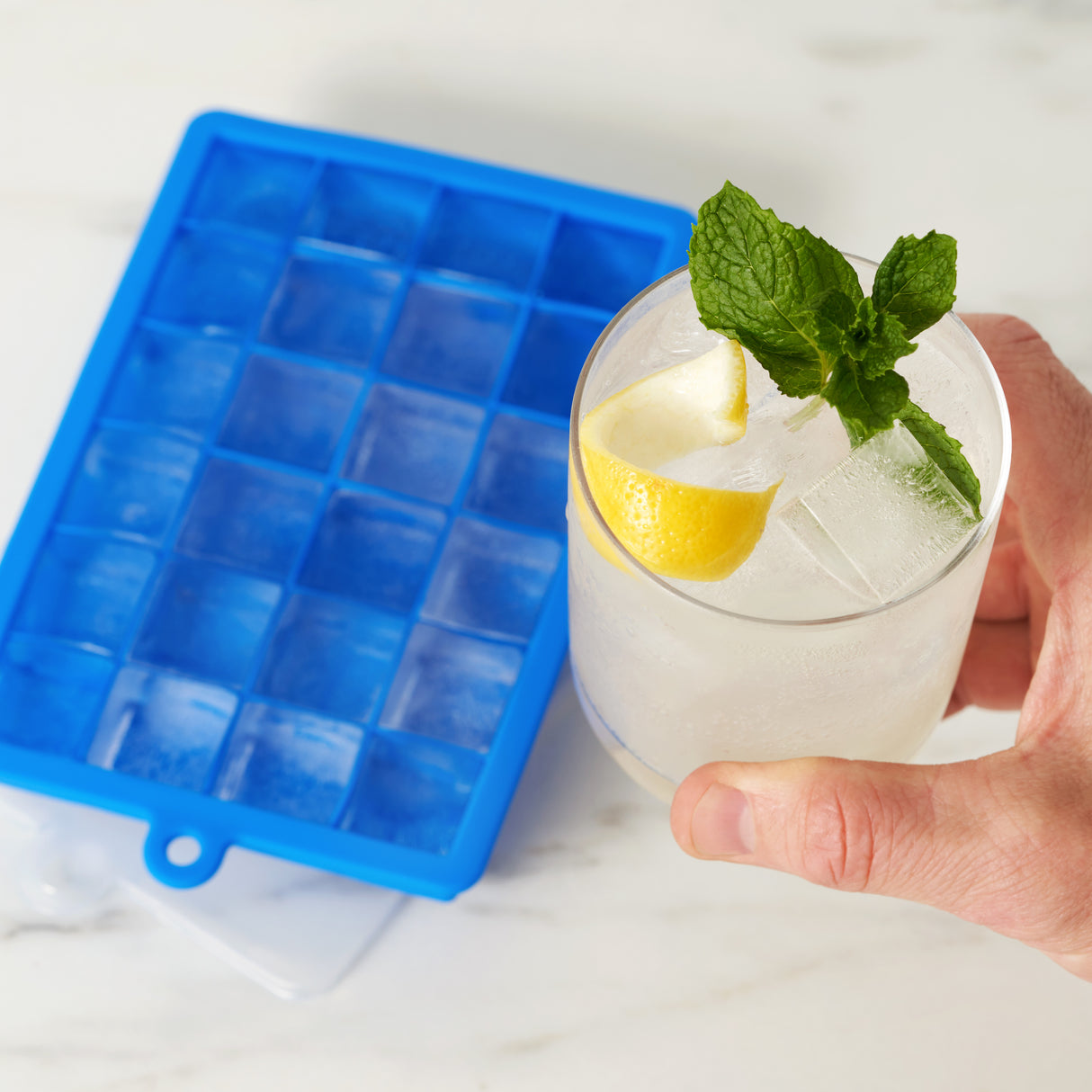 Chill 1'' Silicone Ice Cube Tray in Assorted Colors