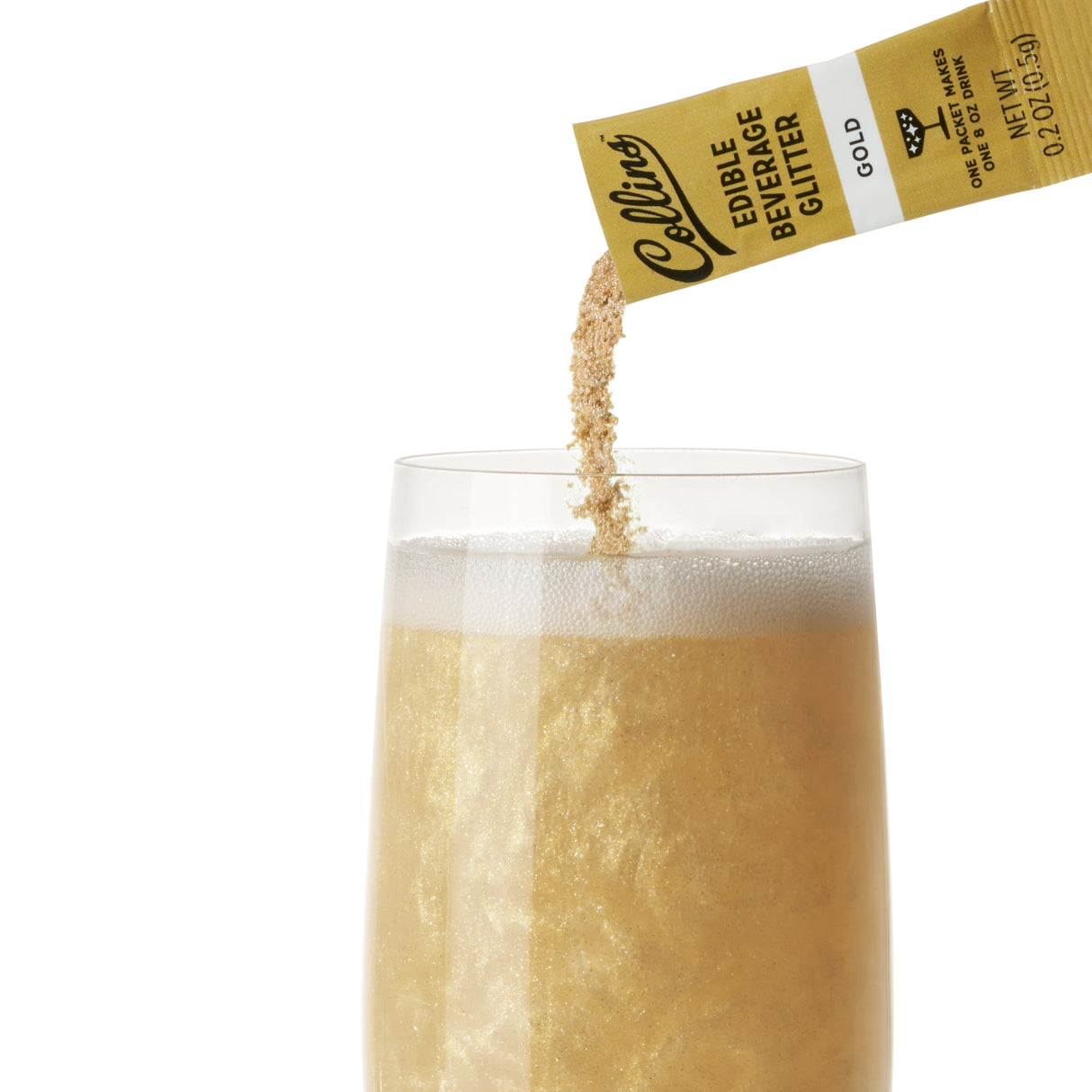 Cocktail Edible Glitter in Champagne Variety, 0.2 oz