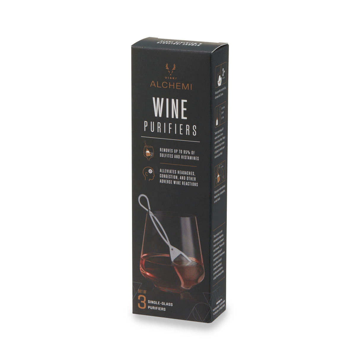 Viski Wine Purifiers, Set of 3, CDU 15ct