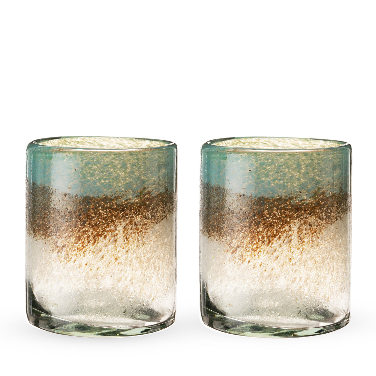 Segunda Vida Playa Bonita Recycled Tumblers, Set of 2
