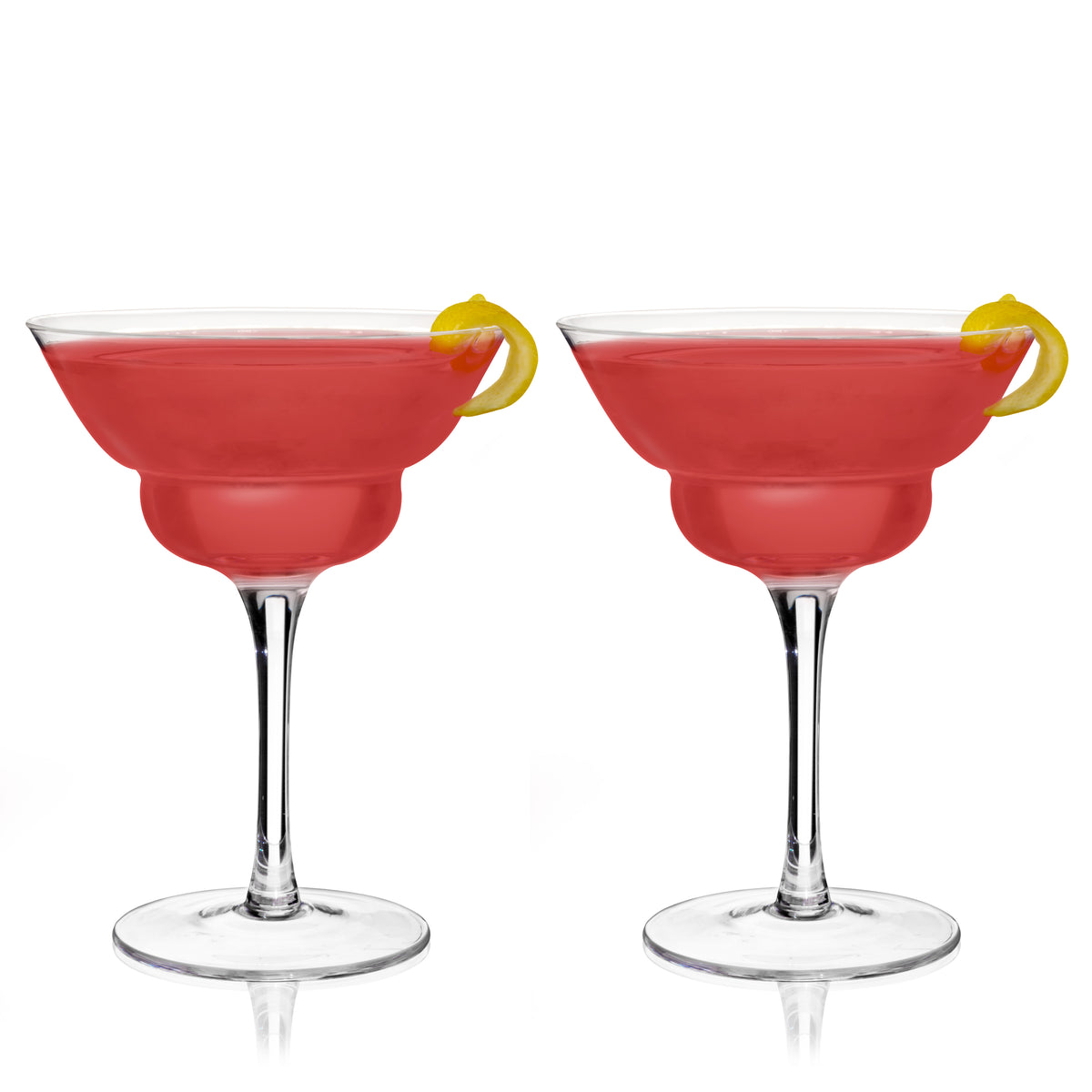 Mercury Crystal Martini Coupes, Set of 2