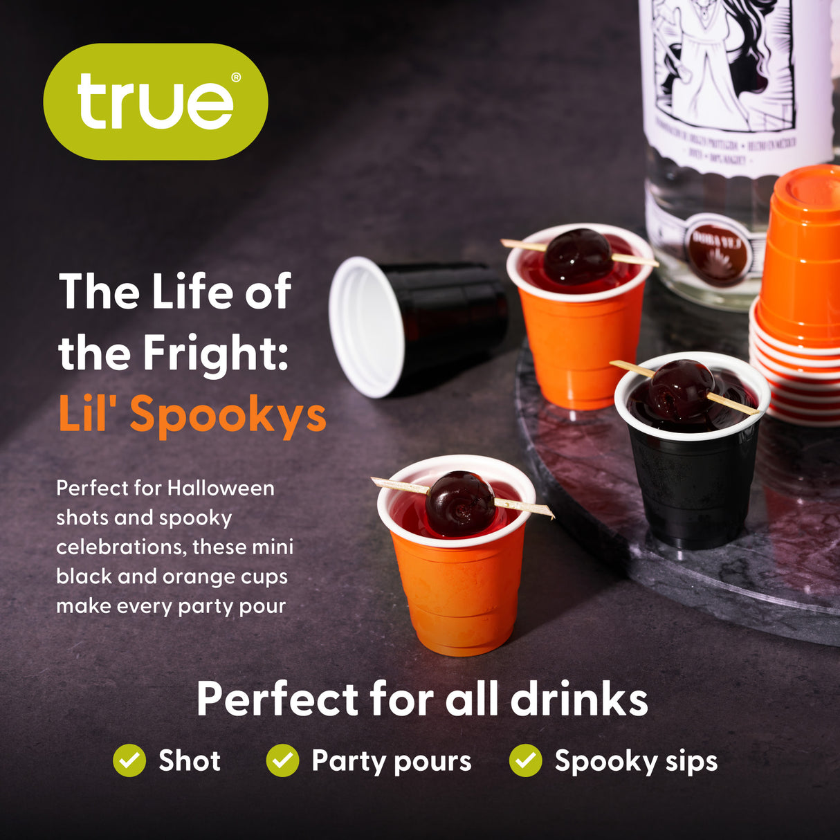 Party 2 oz Lil Spooky's Mini Plastic Shot Cups, Set of 20
