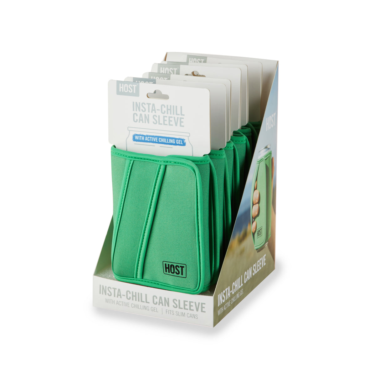 Insta-Chill Slim Can Sleeve in Green