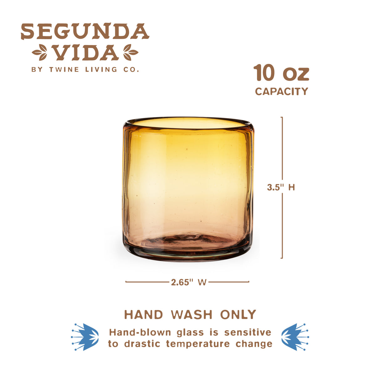 Segunda Vida El Ocaso Recycled Tumblers, Set of 2
