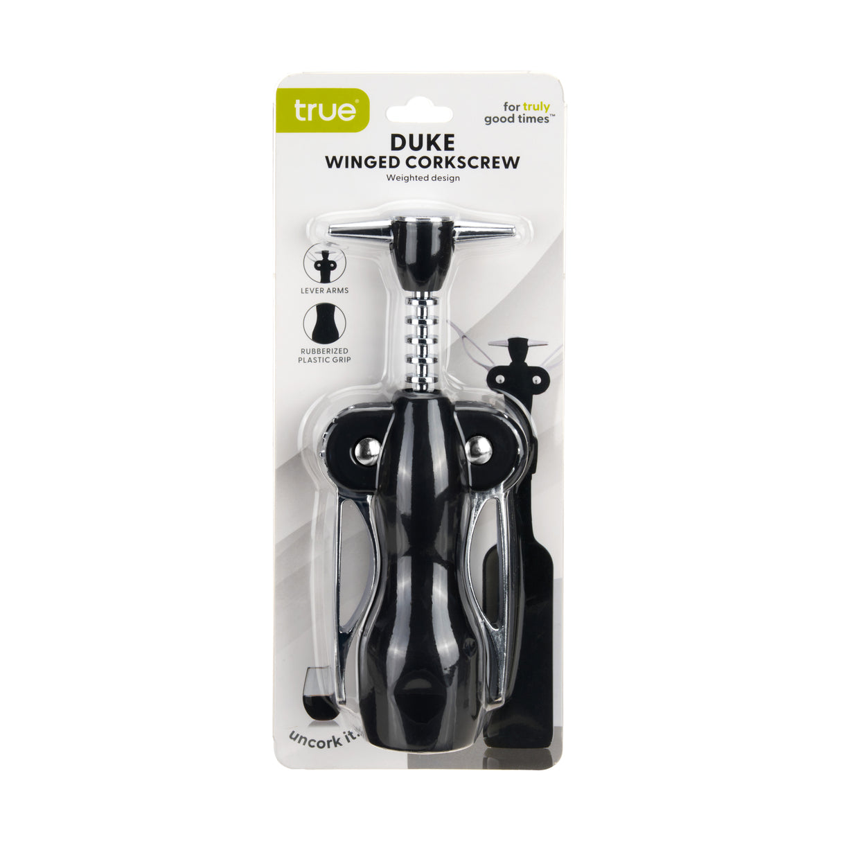 Duke Winged Corkscrew in Black