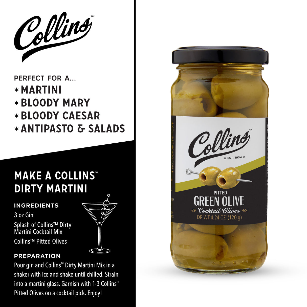 Pitted Olives, 4.25 oz