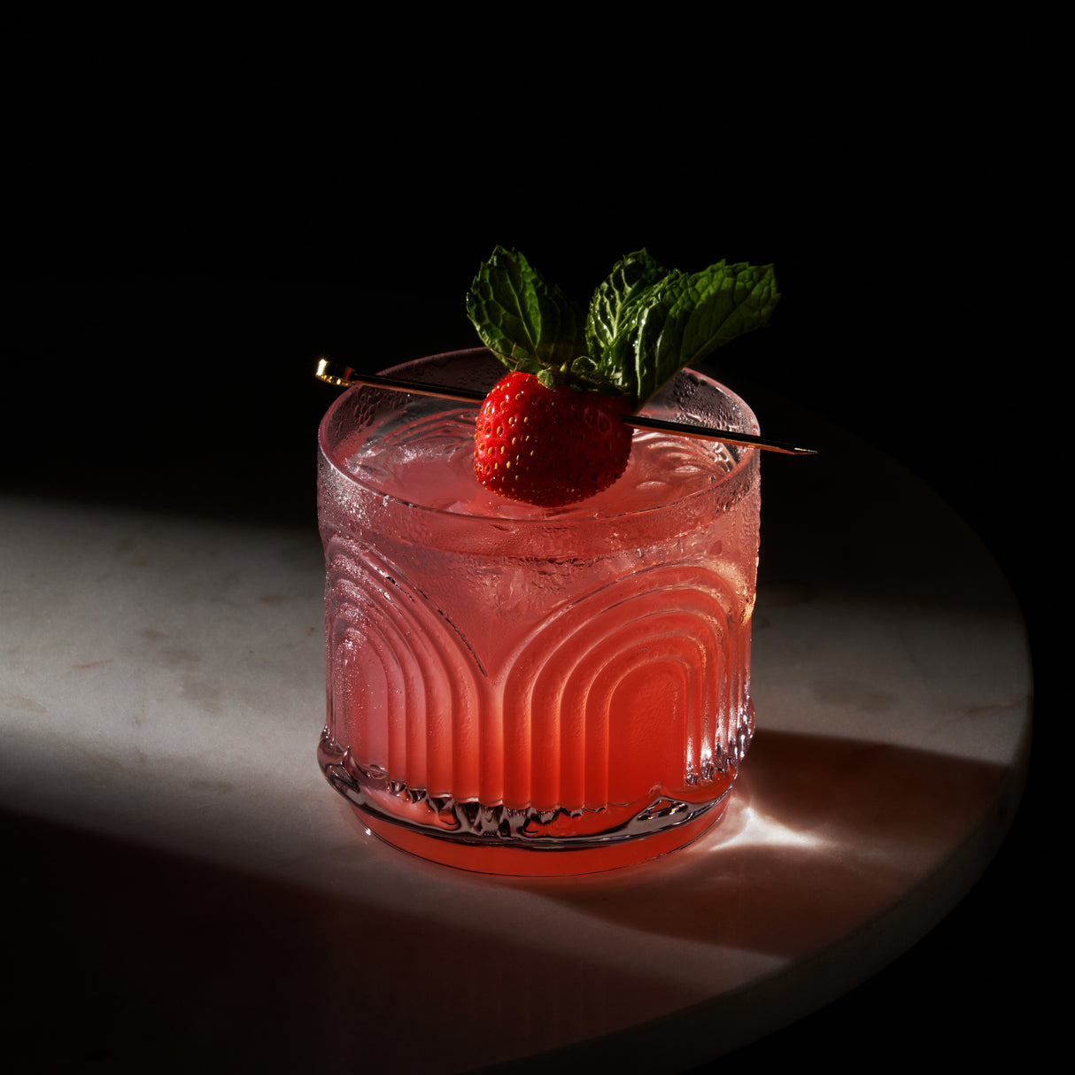 Beau Crystal Lowball Tumblers, Set of 4