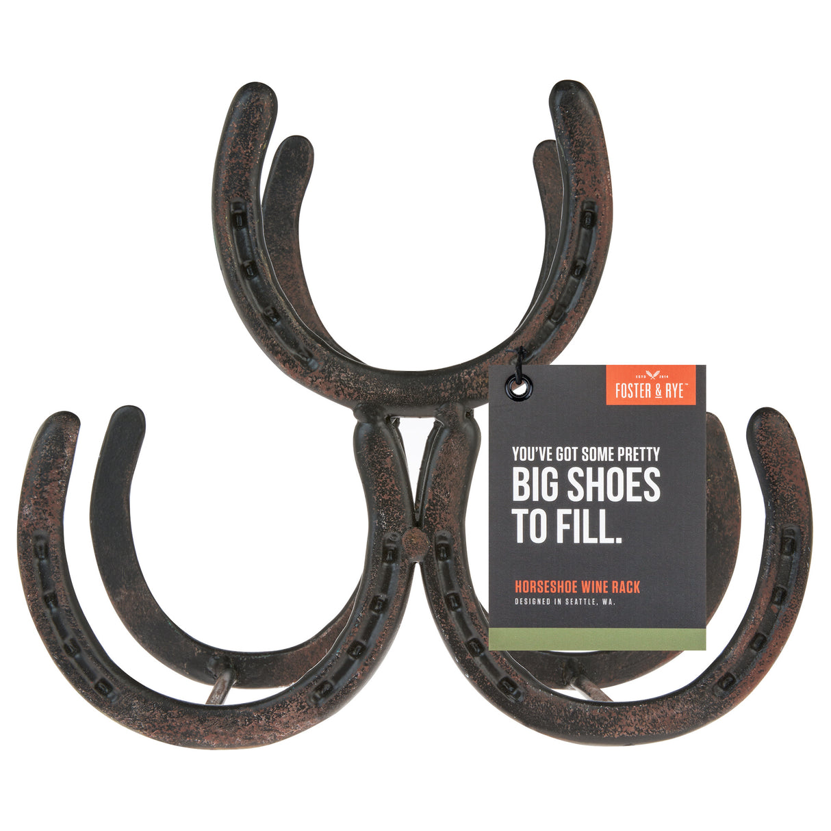 Horseshoe 3 Bottle Wine Rack