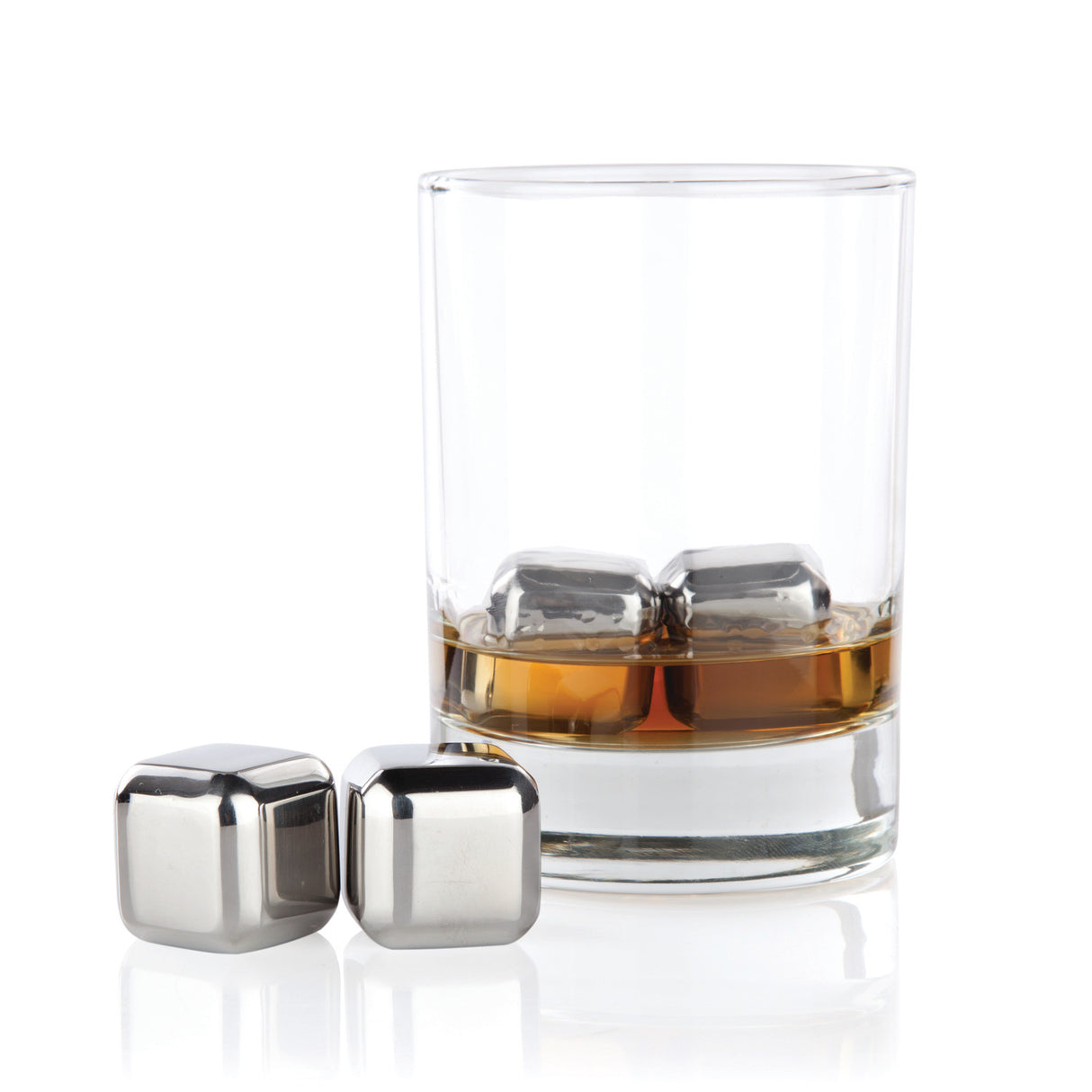 Stainless Steel Ice Cubes, Set of 4