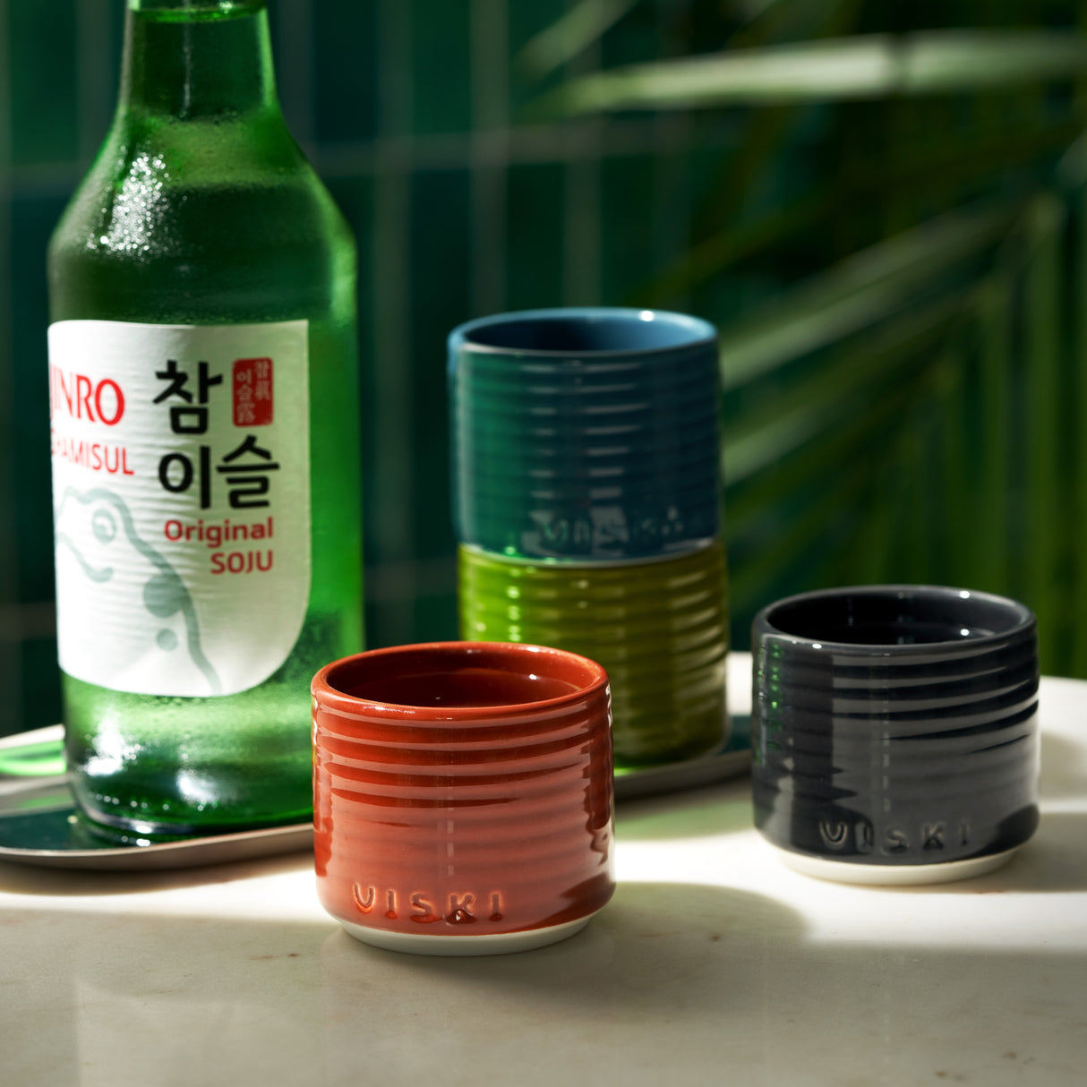 Soju Ceramic Cups, Set of 4