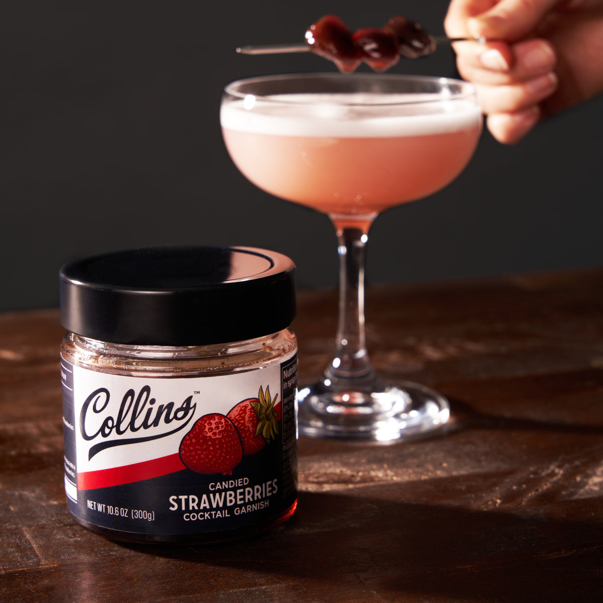 Candied Strawberries in Syrup, 10.6 oz