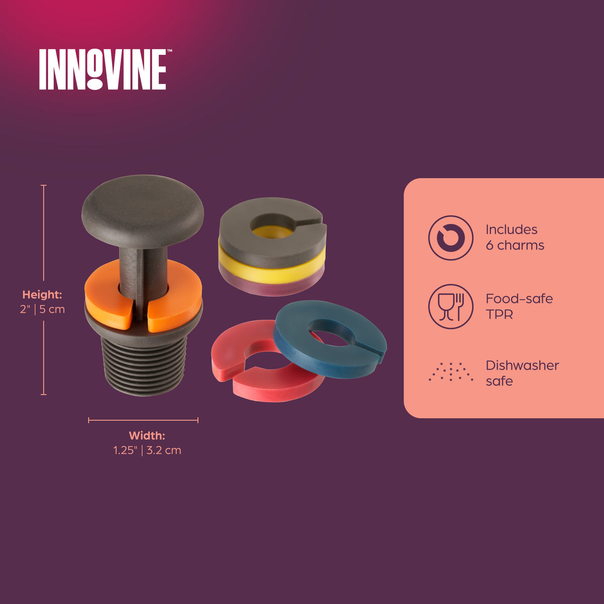 Wine Stopper and Charms