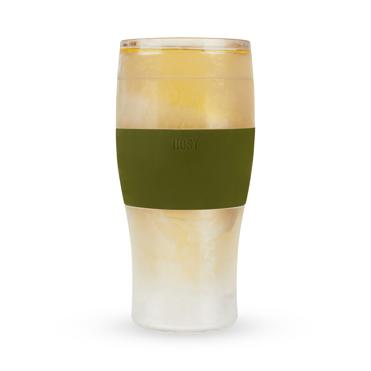 Beer FREEZE Cooling Cup in Olive, Set of 2