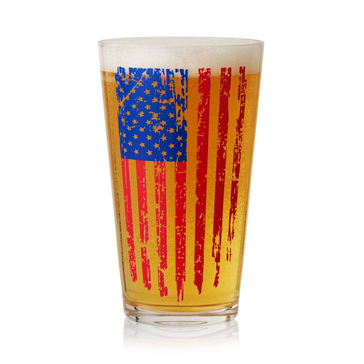 Vertical Flag Pint Glass