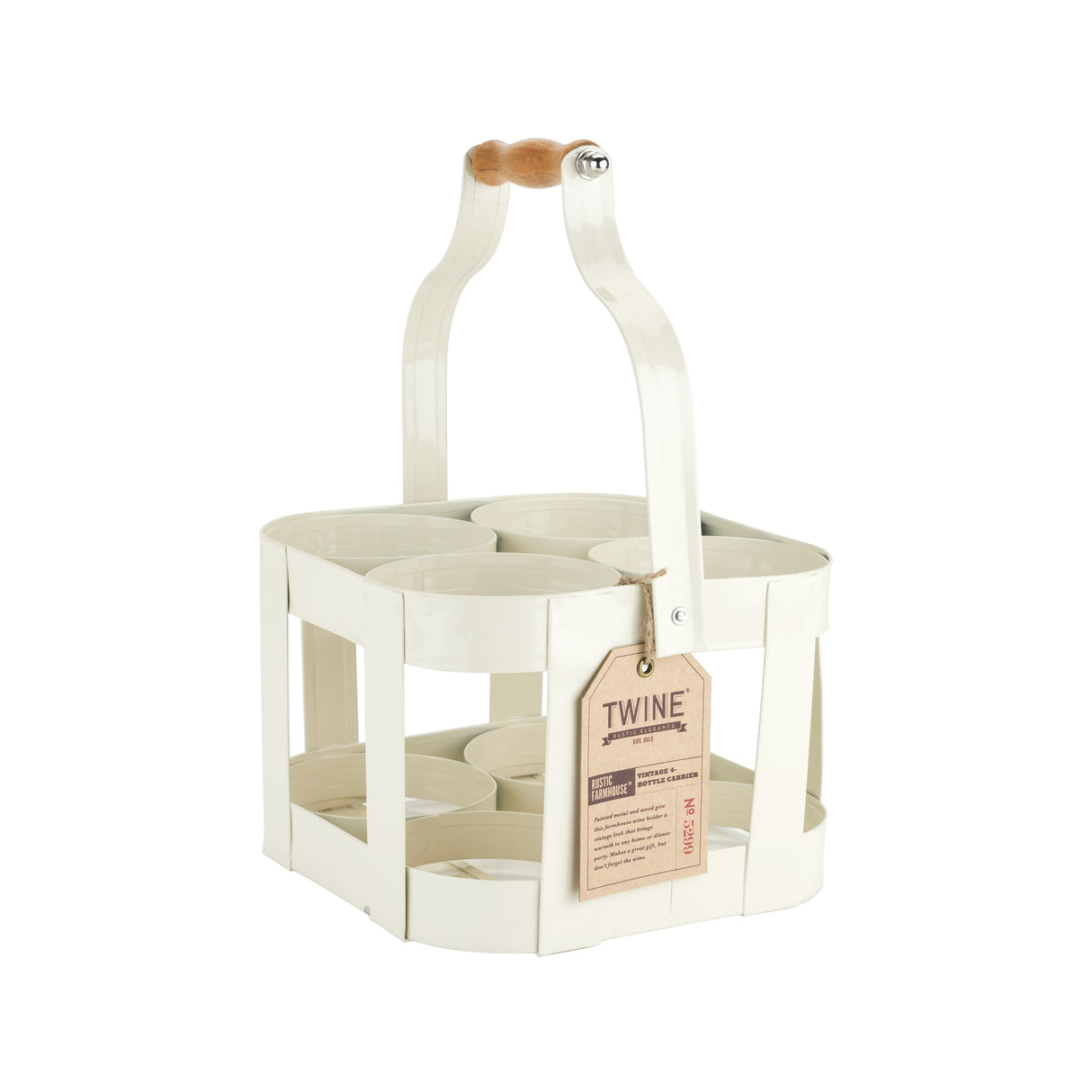 Vintage 4 Bottle Carrier