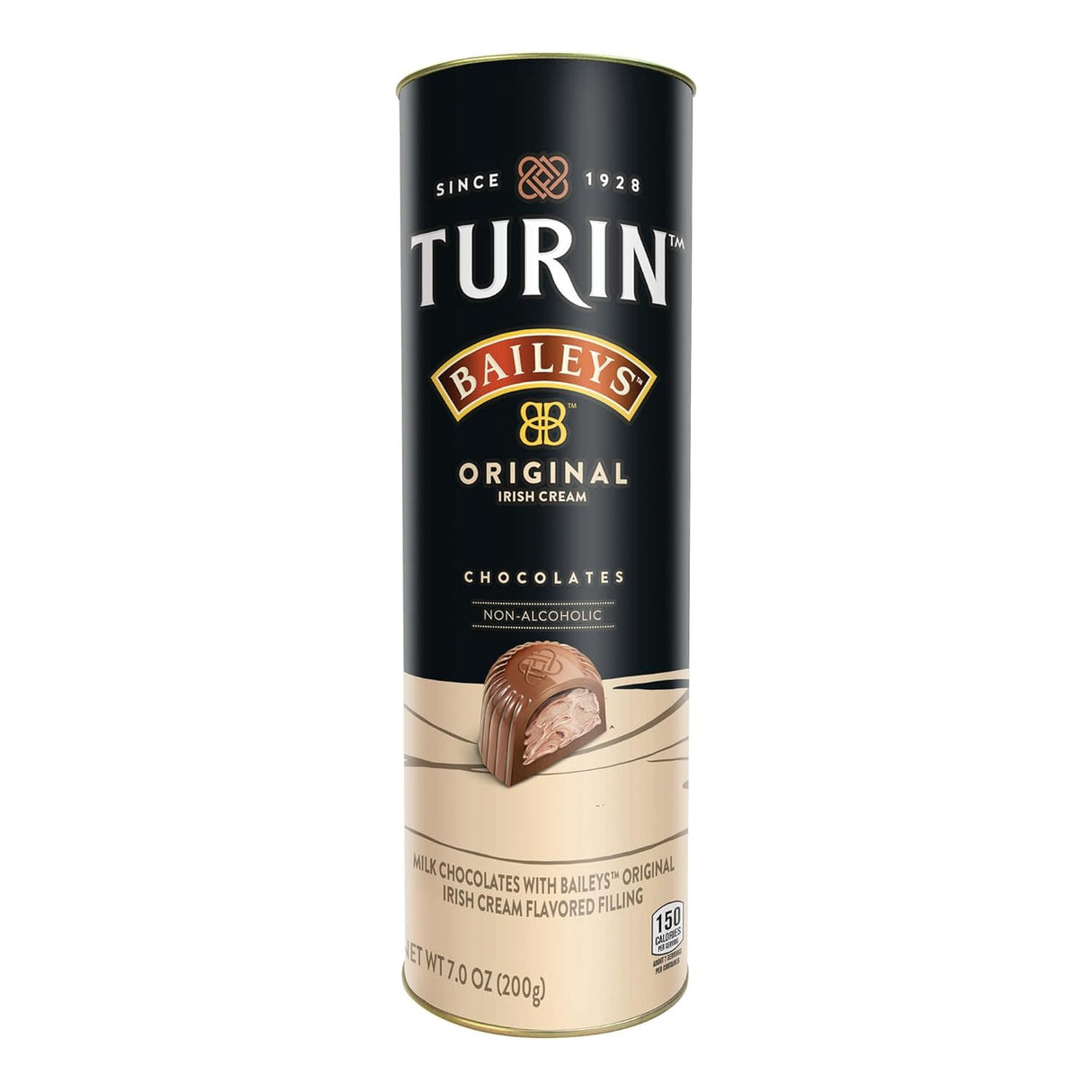 Turin Baileys Non-Alcoholic Liqueur Chocolate Tube, 7 oz