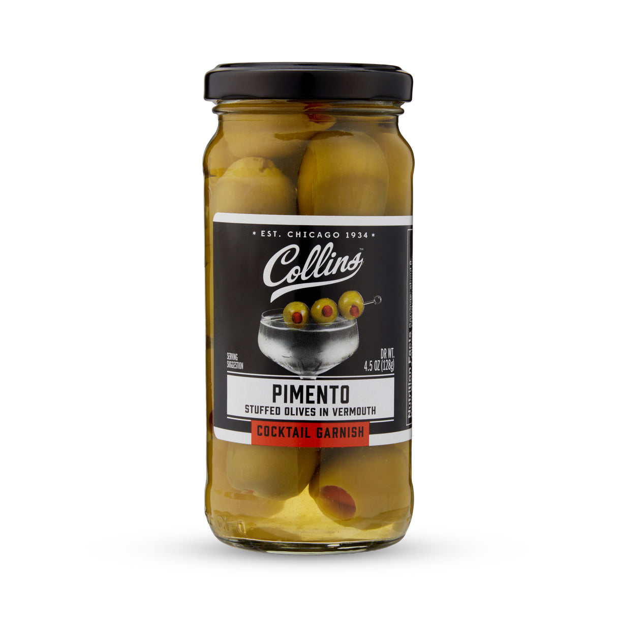 Pimento Stuffed Olives in Vermouth , 4.5 oz