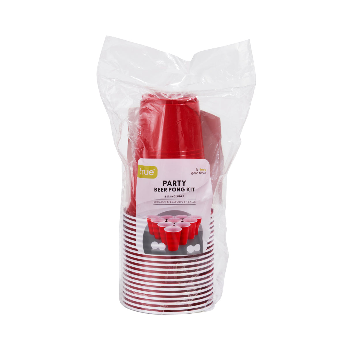 Party Beer Pong Kit, Hang Card & Bag