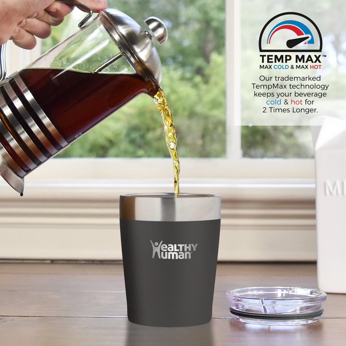 The Cruiser Tumbler in Pure White, 12 oz