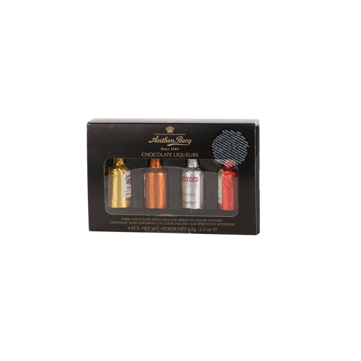 Anthon Berg Liqueur Filled Chocolates, Set of 4