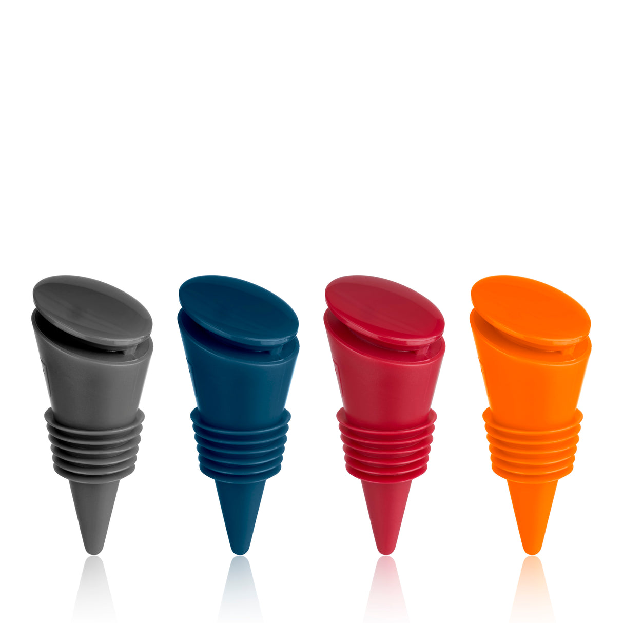 Silicone Bottle Stoppers, Set of 4