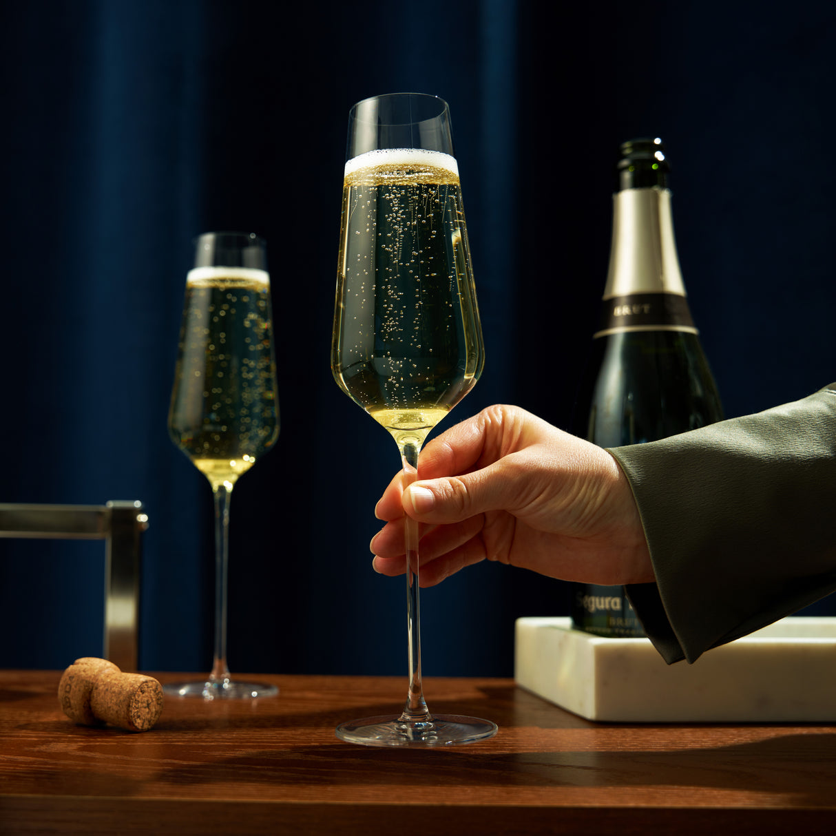 Reserve Liminal Champagne Flutes, Set of 4