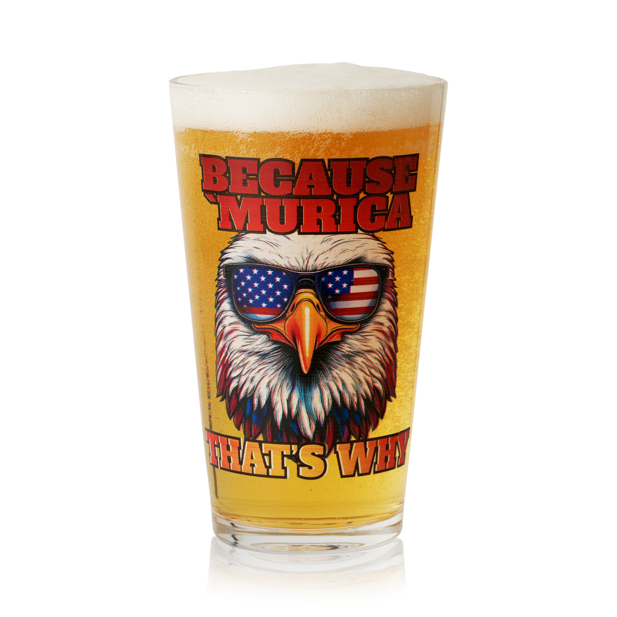 Because 'Murica Pint Glass