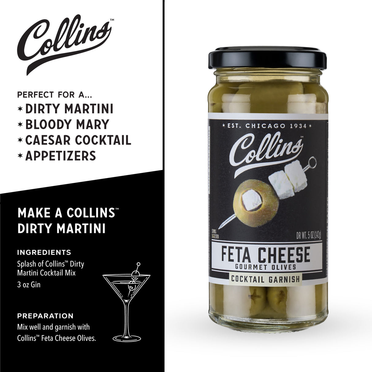 Feta Stuffed Olives, 5 oz