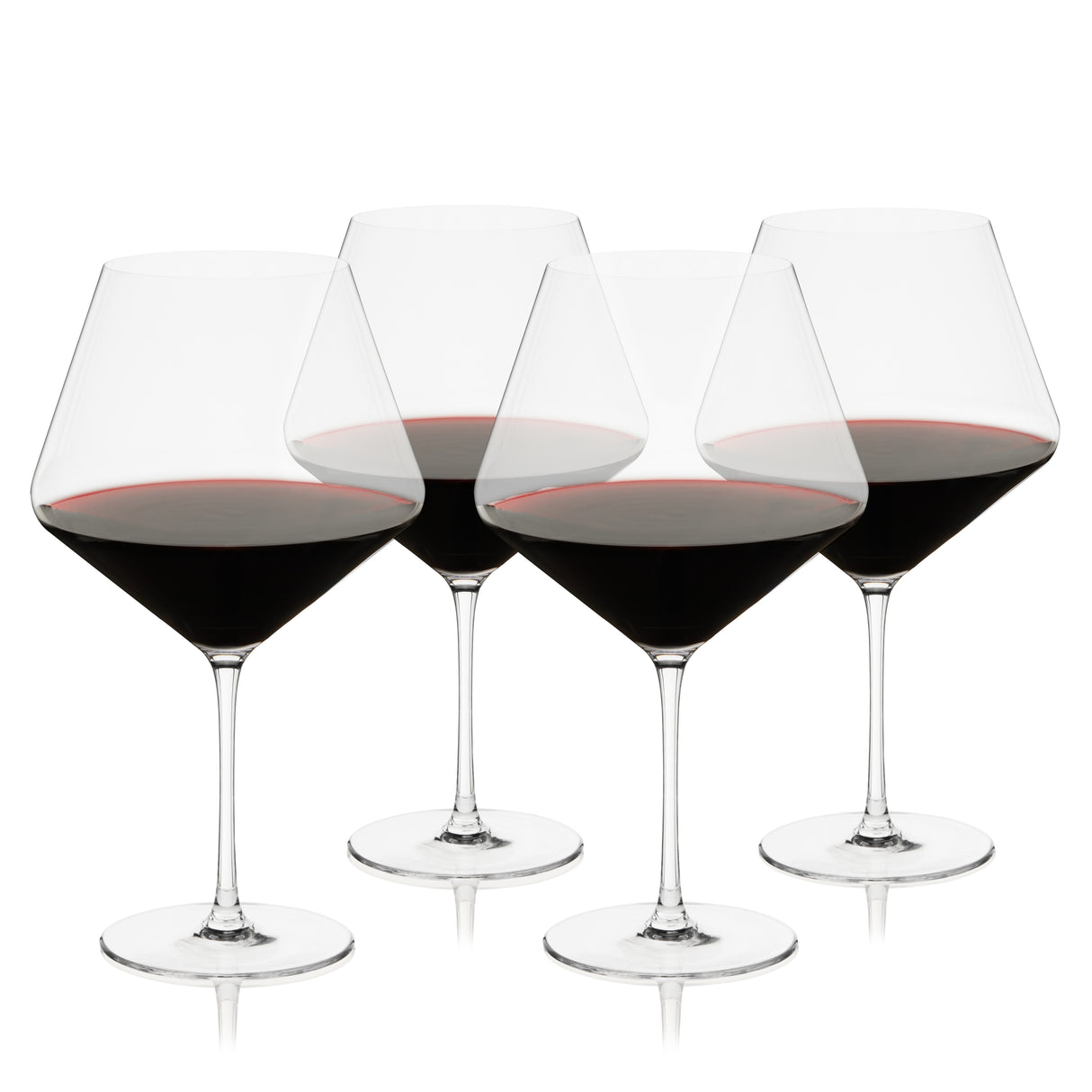 Reserve Liminal Burgundy Wine Glasses, Set of 4