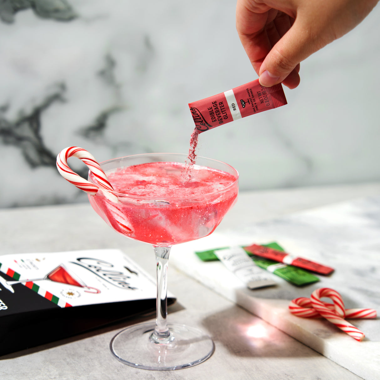 Cocktail Edible Glitter in Holiday Variety, 0.2 oz