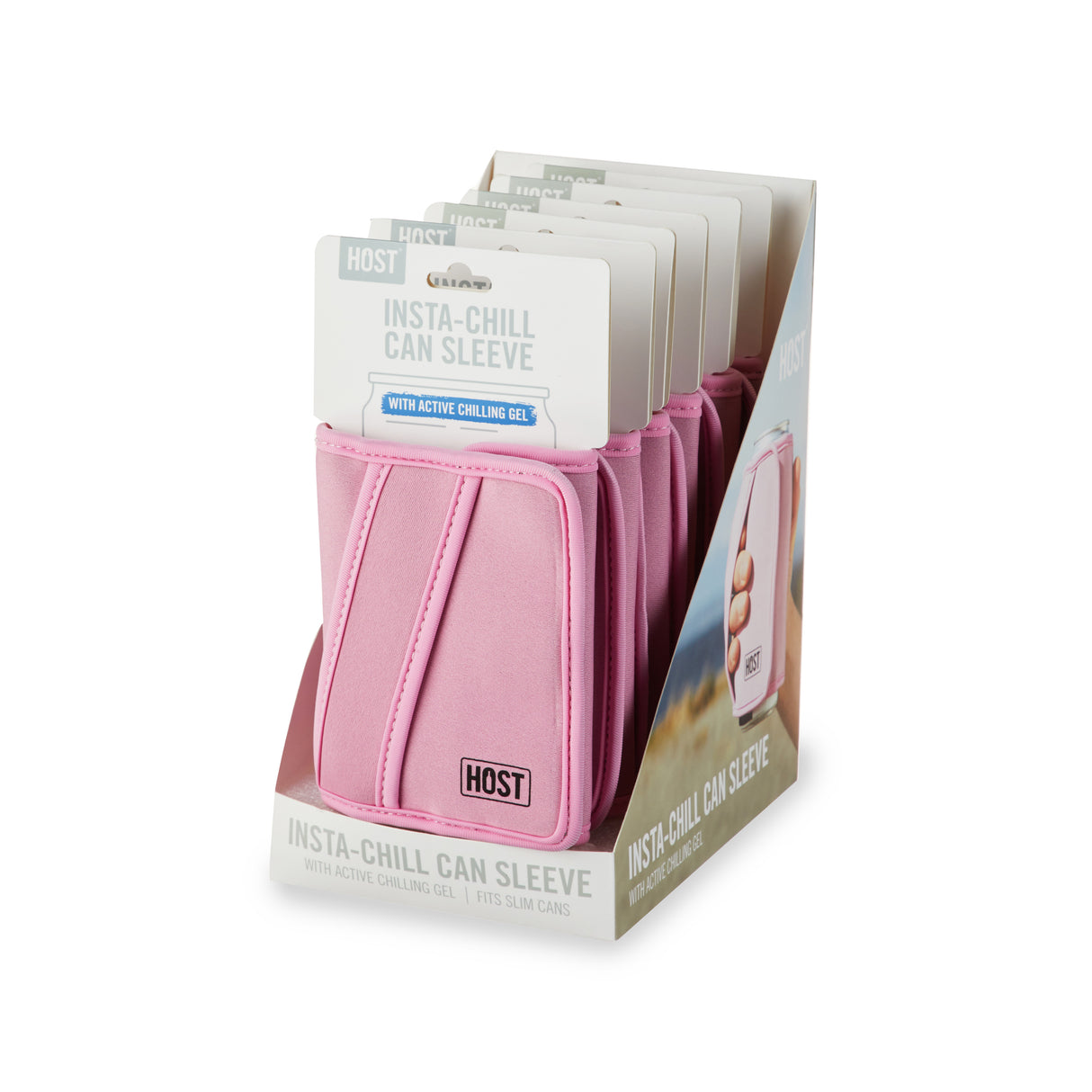 Insta-Chill Slim Can Sleeve in Pink
