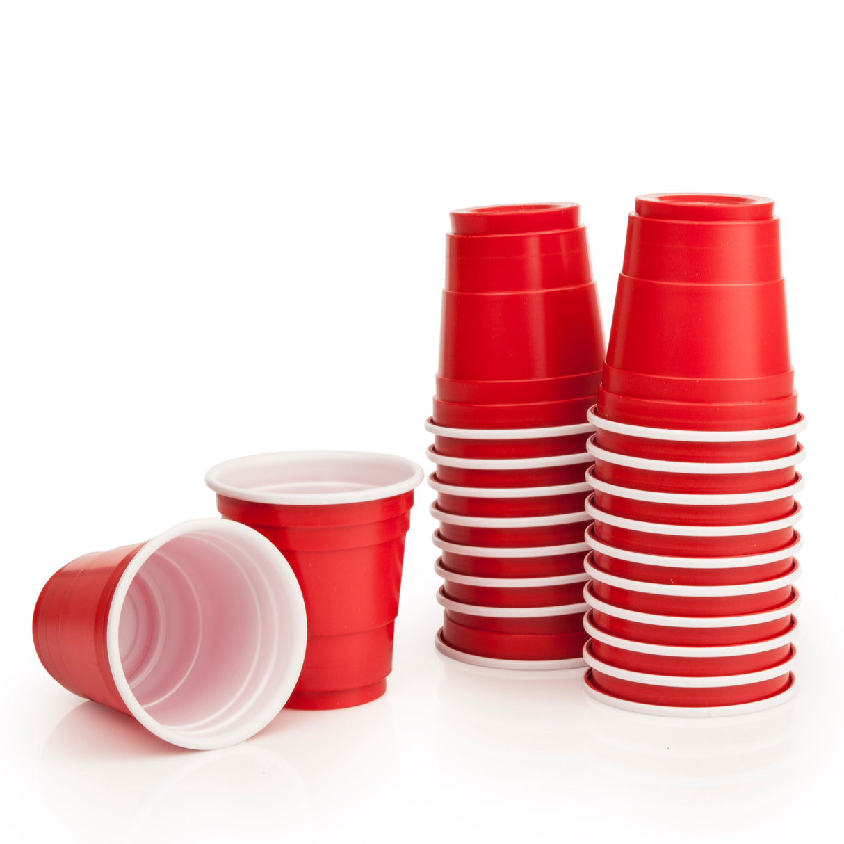Party 1.75 oz Lil Red's Plastic Cups in Red, Set of 20