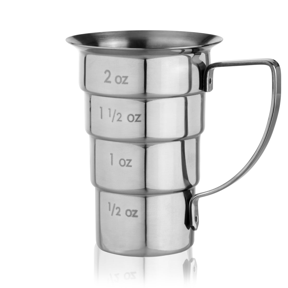 Harrison Stepped Jigger in Stainless Steel