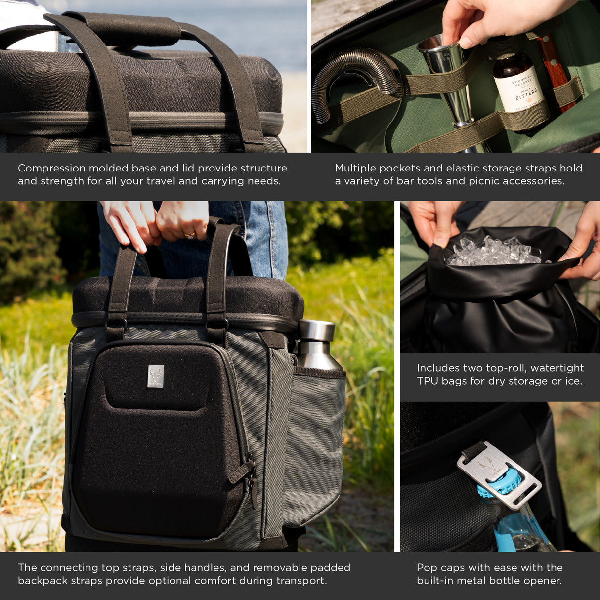 Roanoke Insulating Backpack in Black