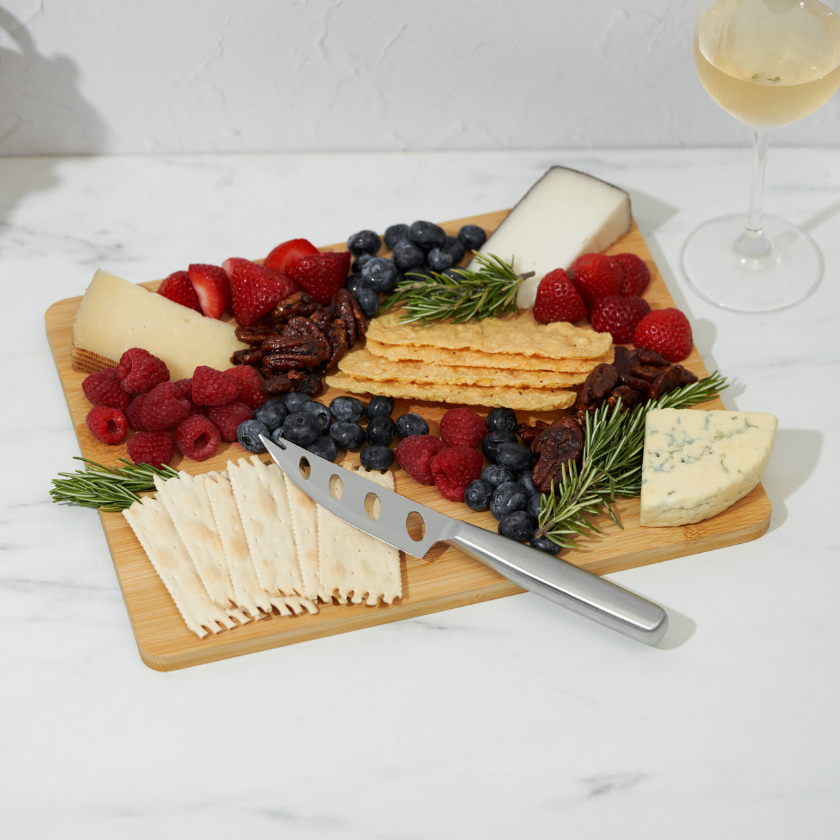 Appetize Bamboo Board & Knife Set