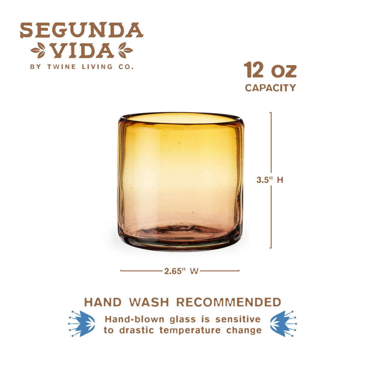Segunda Vida El Ocaso Recycled Tumblers, Set of 2