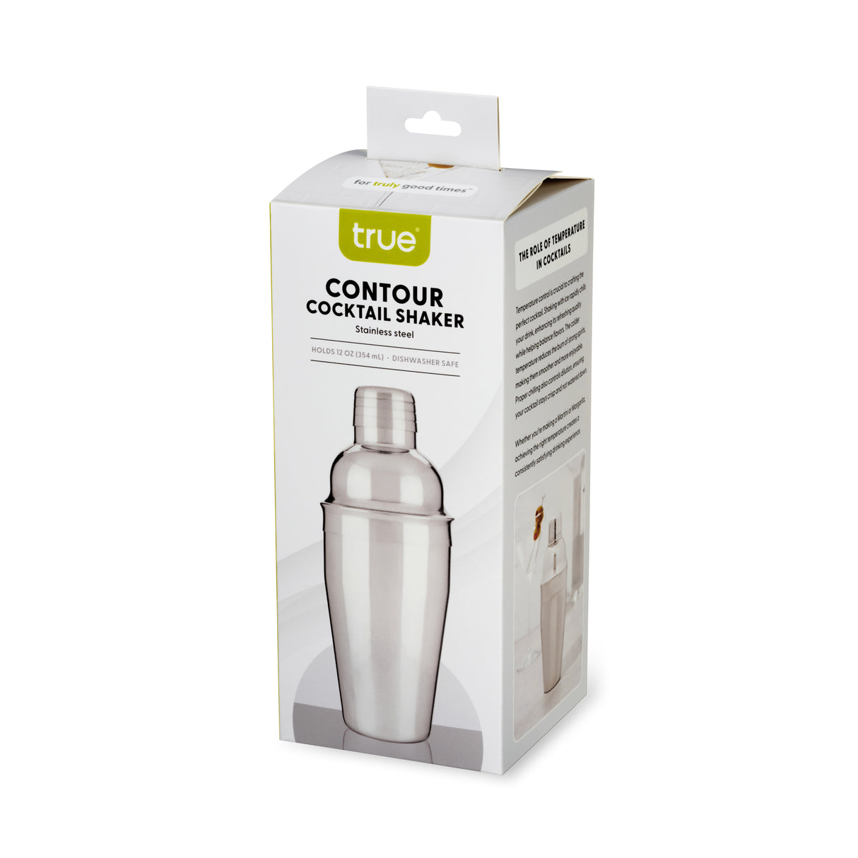 Contour 12 oz Cocktail Shaker in Stainless Steel