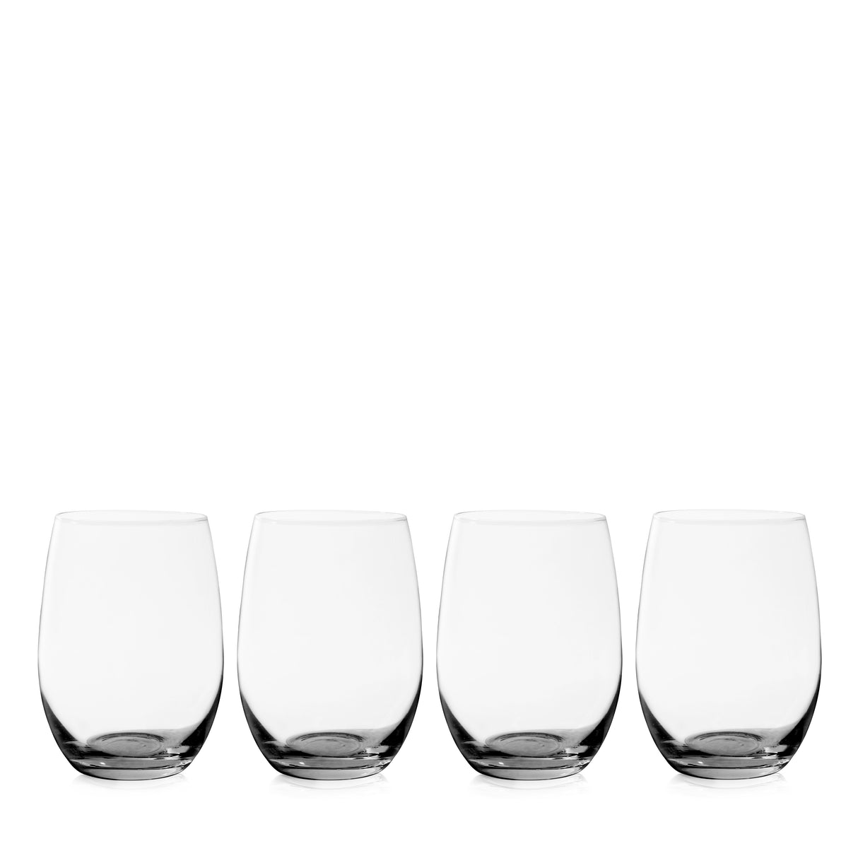 Chateau Stemless White Wine Glasses, Set of 4